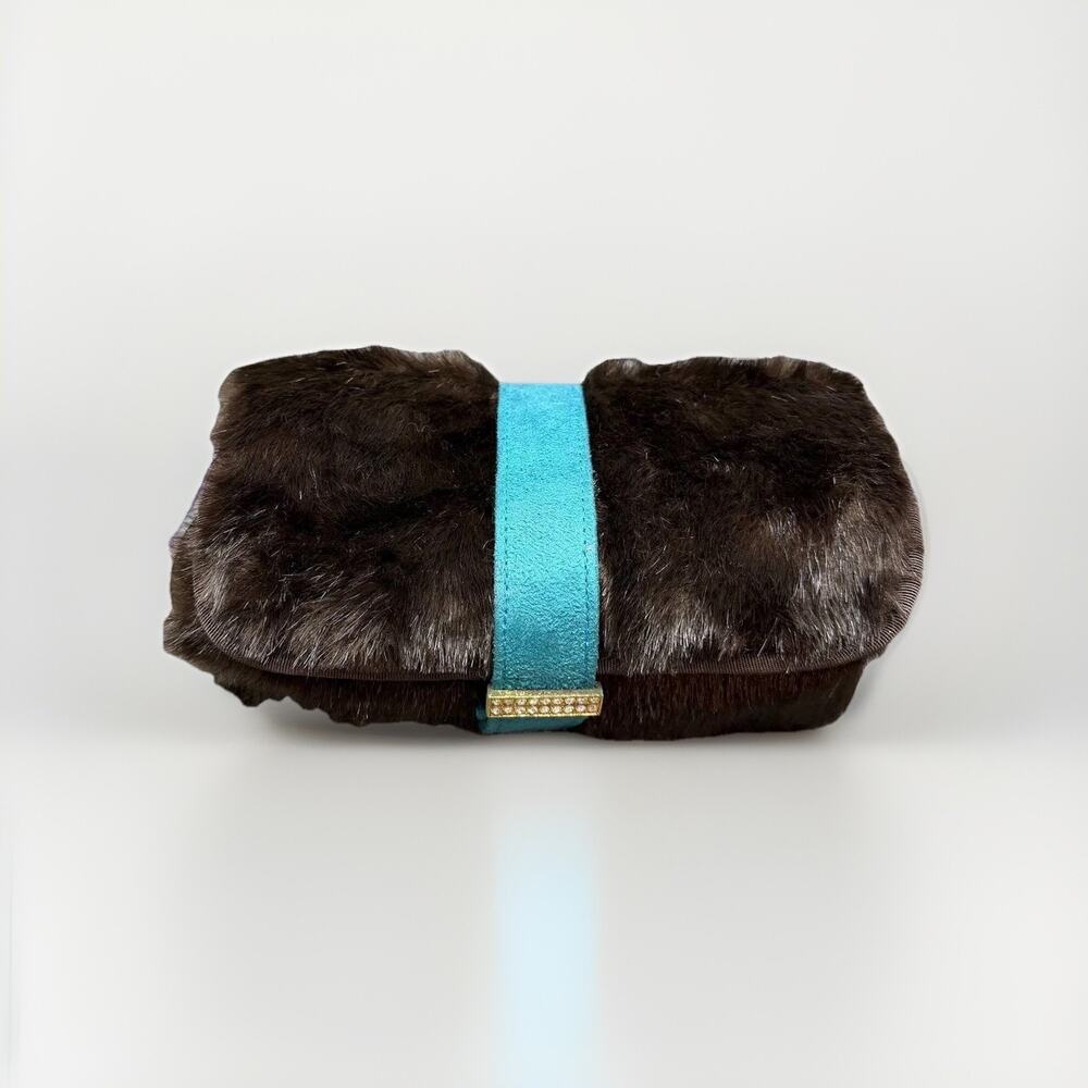 Stephanie Johnson Faux Fur Clutch Bag New With Tag